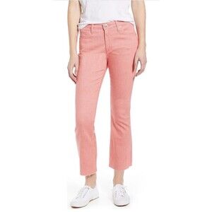 AG Adriano Goldschmied Jodi Crop High Rise Slim Flare Stripe Jeans Size 27 New